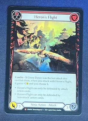 FAB CRU056 Heron's Flight Ninja Action FOIL Majestic Flesh and Blood TCG