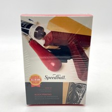 Speedball Block Printing Starter Kit 3471 Lino Block Brayer Ink Handle  Cutters