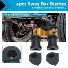 4x Frontrear Sway Bar Bushes Rubber Suitable For Nissan Patrol Gu Y61 2001-2013 4x Frontrear Sway Bar Bushes Rubber Suitable For Nissan Patrol Gu Y61 2001-2013