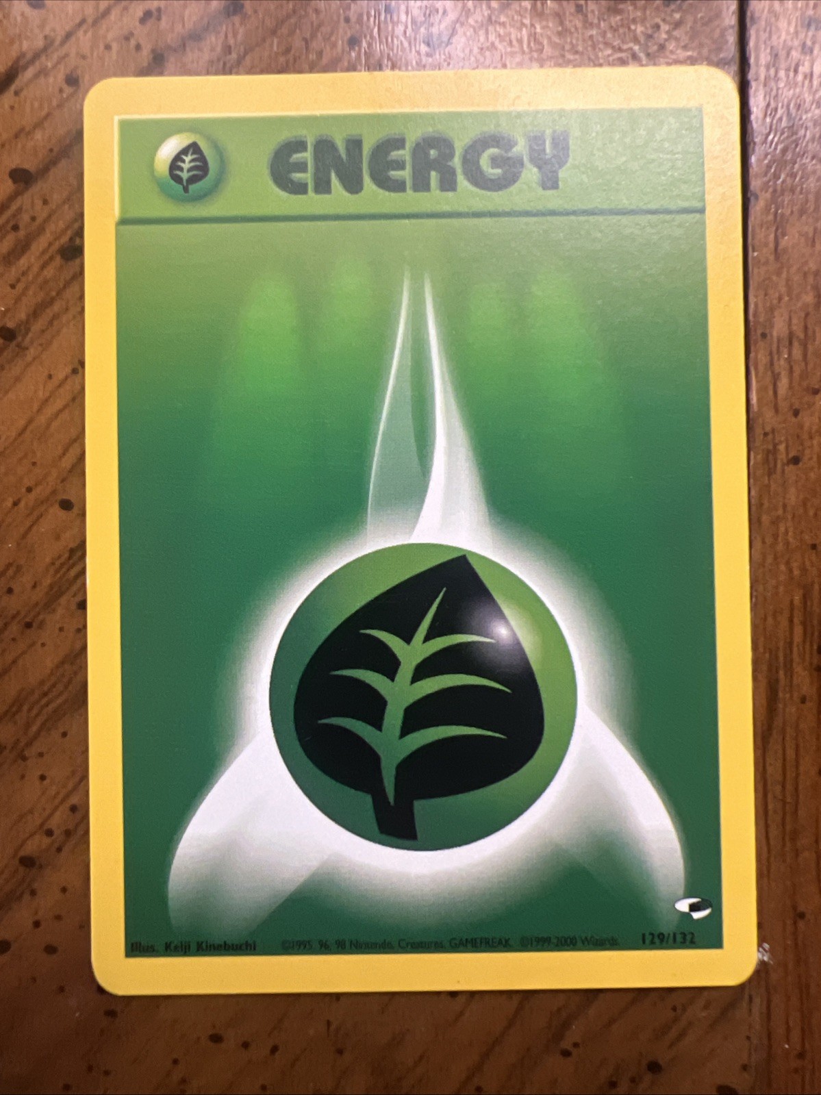 GRASS ENERGY 129/132 Gym Heroes Series Common Pokemon Card 1999-2000 NM