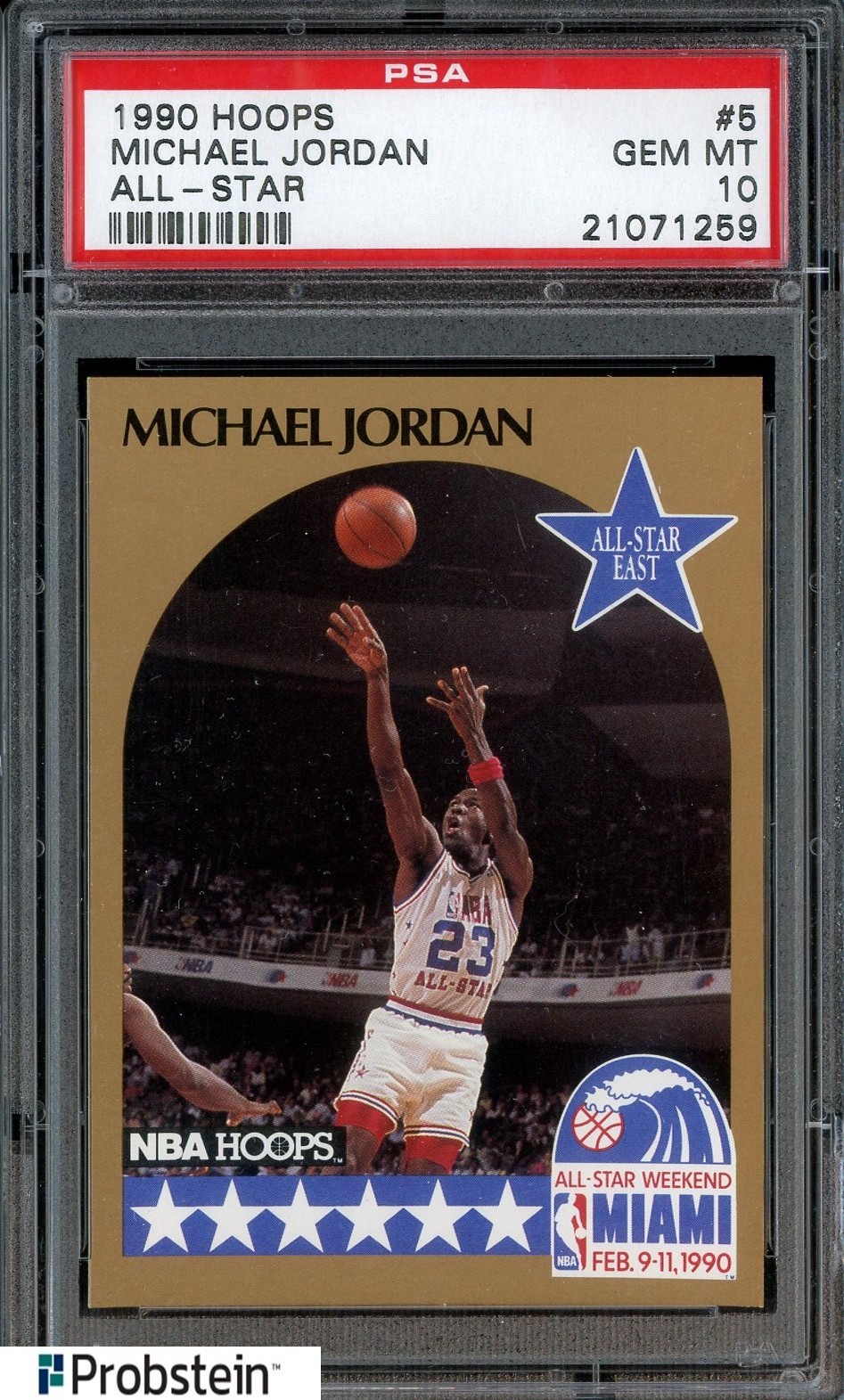 1990 Hoops All-Star #5 Michael Jordan Chicago Bulls HOF PSA 10 GEM MINT