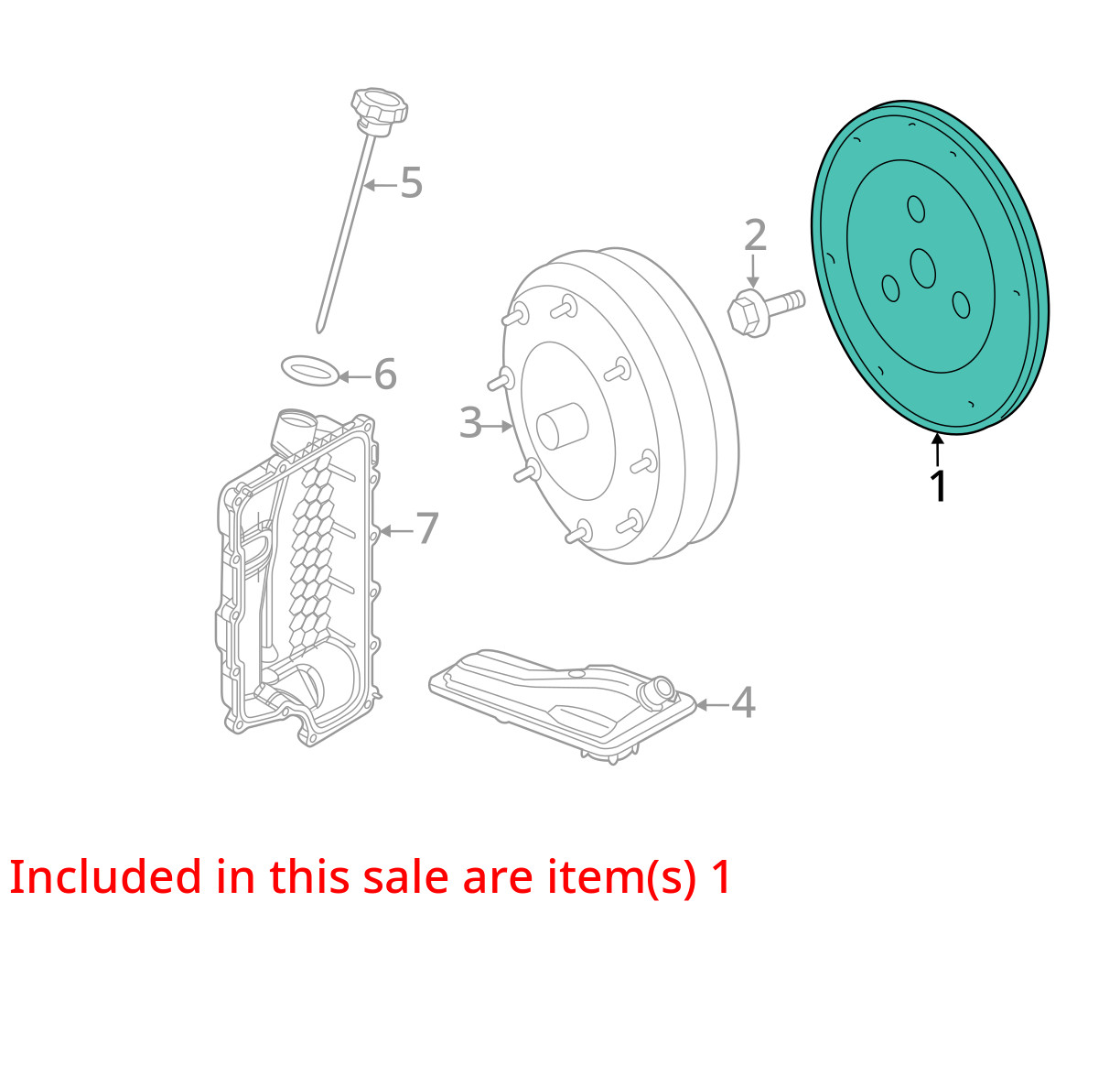 Flex Plate from 2016 Ford Explorer 3.7L AT 4813074