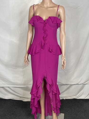 Lovers & Friends Women's Dress Melissa Gown Size S Magenta Pink