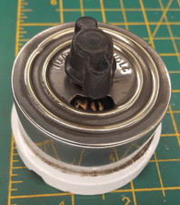 Antique Rotary Brass Light Switch With Porcelain Base TESTED & WORKING QX01W2108