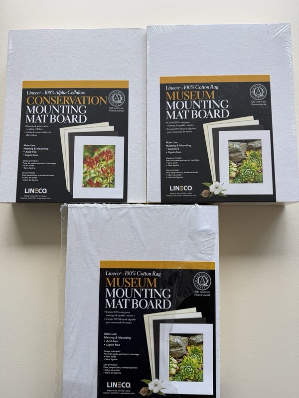 Lineco Museum Mat Board, 8 X 10, Cream, 73 Pack Of 3