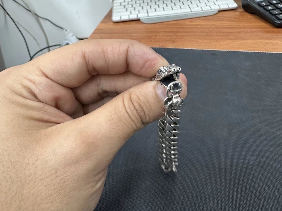 Pulsera serpiente plata 925 Foto 4 de 4