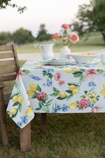 BrylaneHome Lemon Bouquet Table Linen Collection
