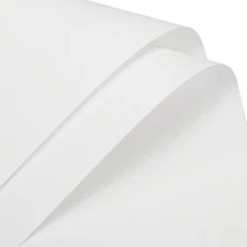 Pearlescent Film Flower Wrapping Paper 22.8x22.8 Inch White Pack of 10