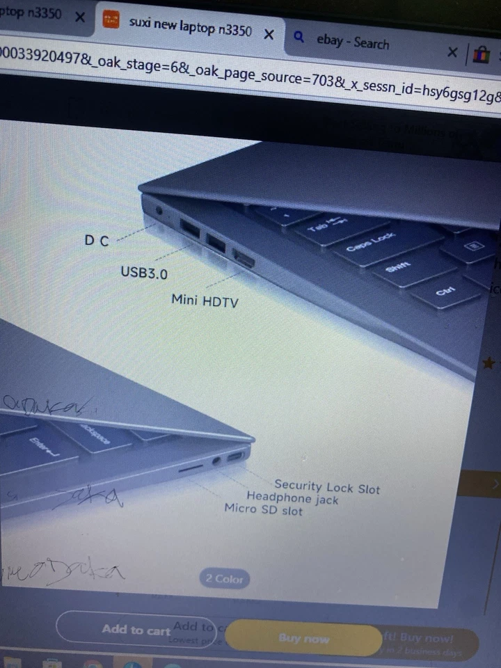 SUXI 14-in 8 gb ram 256 gb  5000mAh battery capacity Notebook New  - Image 3 of 4