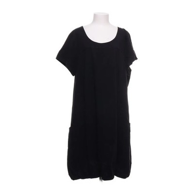Zizzi, Kleid, Größe: XL, O10314I, Schwarz, Baumwolle, Einfarbig, Damen #Mzx