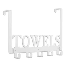 Kuhome Towel Hooks Over The Door Hooks Hangers Wall Mount Towel Rack Towel Ho...