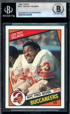 Lee Roy Selmon Beckett BAS Signed 1984 Topps Autographed