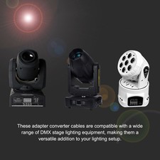 1-Pack XLR 3 Pin Male To RJ45 Adapter Converter Cable For DMX Lighting Premium