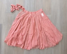 Long Wrap Shirt, orange ,wrap around waist. Length:93cm, new with tag