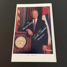 Governor Kirk Fordice, MS: Signed Political Leader Photo & Ephemera 5x7? / KSK