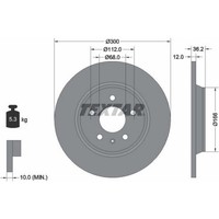 2X Textar 92160103 Bremsscheibe FüR Audi A5 A4 B8 A6 C7 A7 Q5 4GA 4GF 4G2 4GC