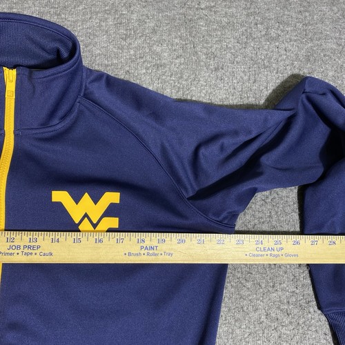 Nike West Virginia Jacket Size XL Blue Mountaineers Windbreaker Warm Up Full Zip - Picture 5 of 19