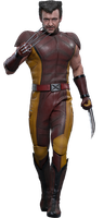 Deadpool & Wolverine Classic Brown & Tan Action Figure Hot Toys Sideshow MMS831