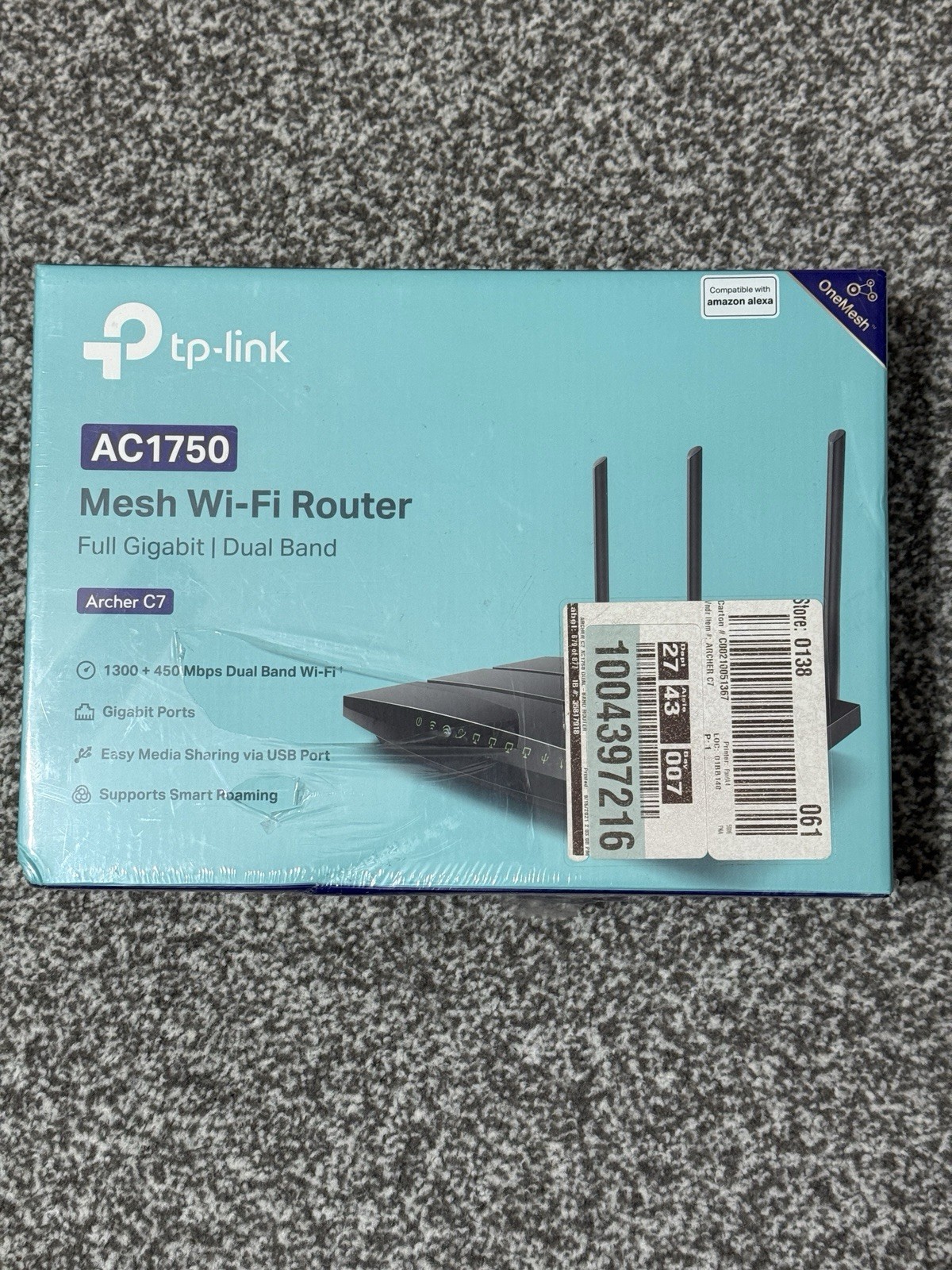 Brand New TP-Link Archer C7 1750 Mbps Dual Band 4-Port Gigabit Wireless Router