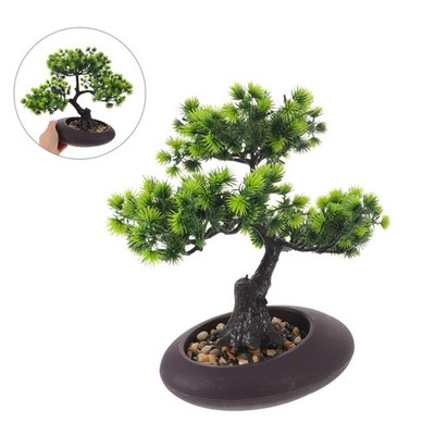 Artificial Bonsai Tree Juniper: 11'' Fengshui Bonsai Tree - Potted Plant Sushi