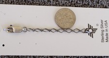 Sterling Silver 2" CHAIN EXTENDER with Lobster Clasp