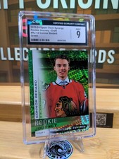 Connor Bedard Rookie Journey, Green #247/399 23-24 UD Synergy CGC Mint 9