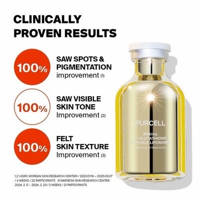 PURCELL 88B/mL L-Glutathione Flexible Liposome 30ml + Free Gift - US SELLER 