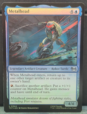 Metalhead U 0044 FOIL TMNT Teenage Mutant Ninja Turtles Uncommon NM Card Game