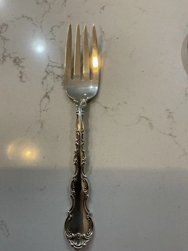 Gorham Strasbourg Sterling Silver SERVING MEAT FORK REF # 15