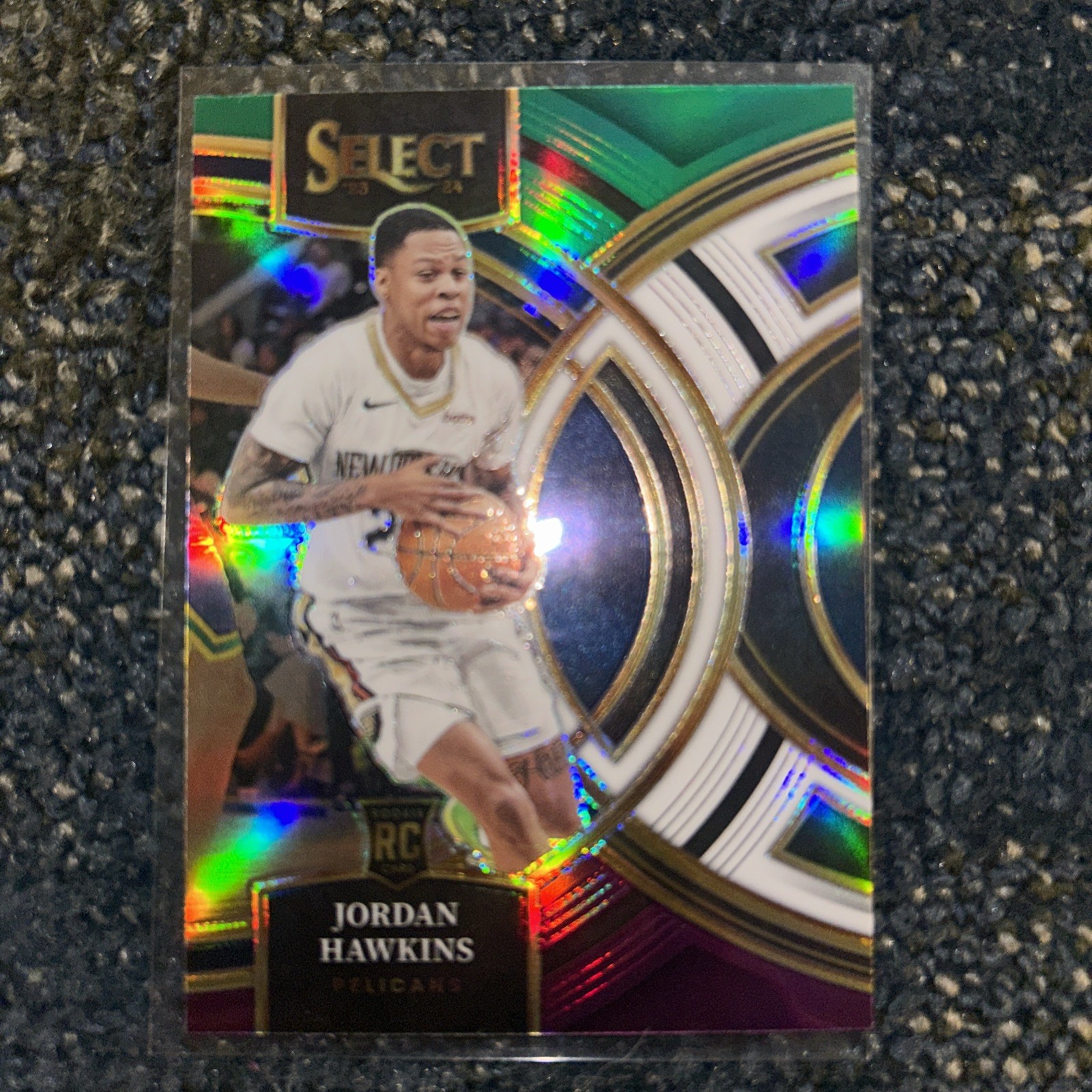 2023-24 Panini Select - Premier Level Jordan Hawkins #124 Green White Purple RC