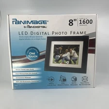 PANDIGITAL P18004W01B Panimage 8" Digital Photoframe 4:3 Remote Control NIB