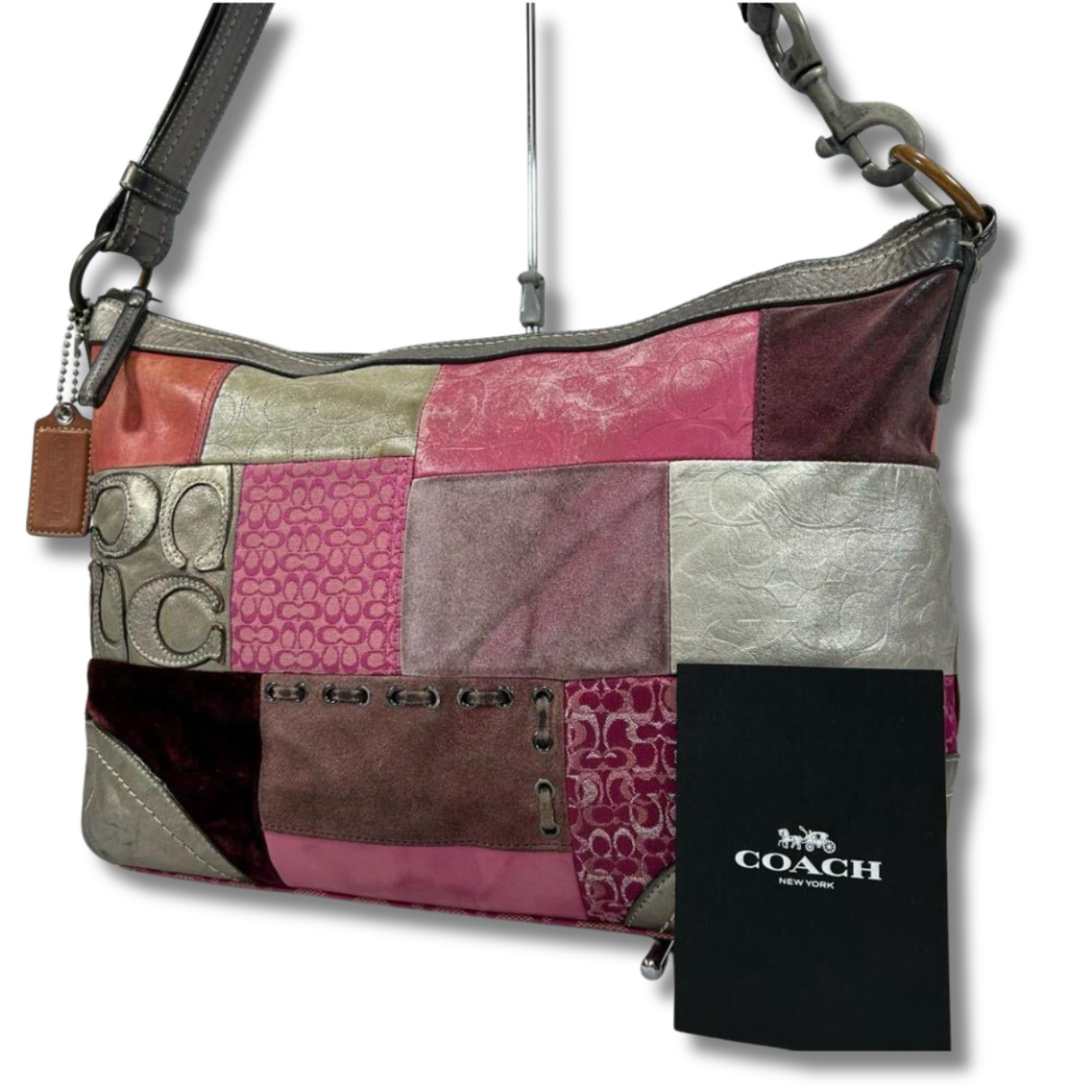 Coach Soho Patchwork One Handle Shoulder Bag Leat… - image 1