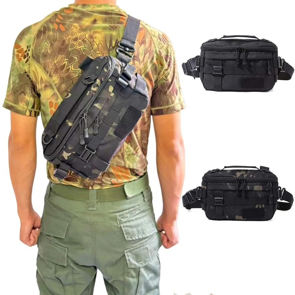 Men'S Tactical Shoulder Bag, Durable Outdoor Gear, Waterproof Hiking Backpack, C