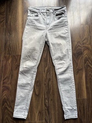 Levi's Big E Premium ''Mile High Super-Skinny'' W31 L32 hellgrau neu ohne Etikett UVP 120£