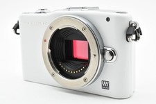 "5245 ST" OLYMPUS PEN Mini E-PM1 12.3MP Digital Camera White Body from Japan
