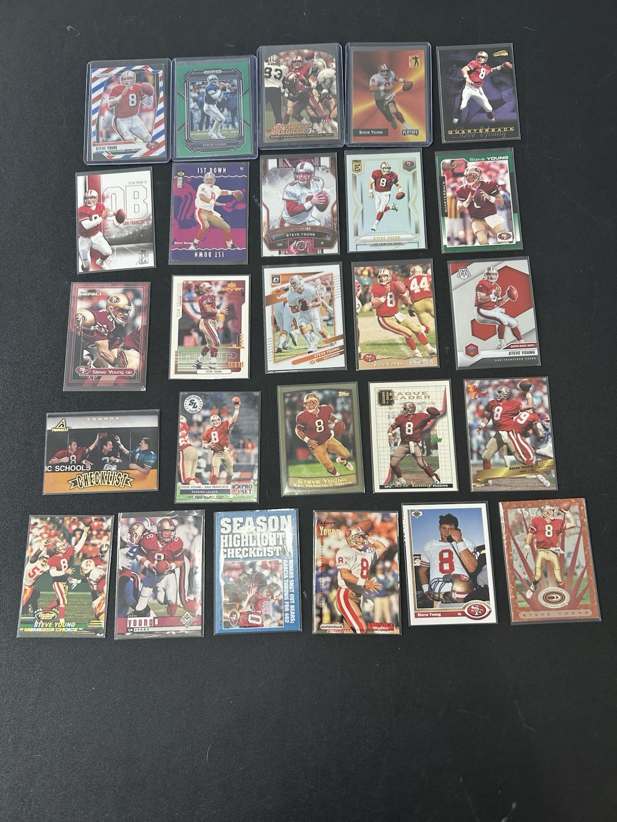 Steve Young 26-card Lot San Francisco 49ers- 1991-2024
