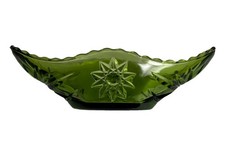 Vintage Indiana Glass Candy Dish Pedestal Footed Clear Glass Lace Edge with Lid