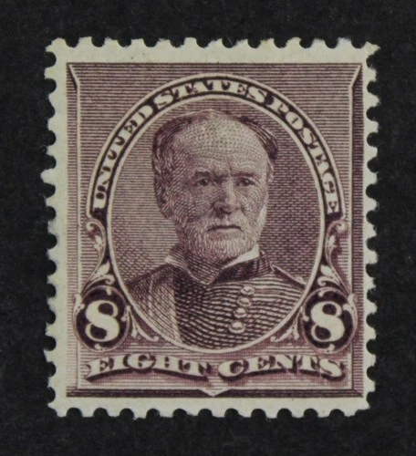 CKStamps: US Stamps Collection Scott#225 8c Sherman Mint H OG Lightly Crease