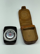 Vintage General Electric Light Exposure Meter Type PR-1 w/ Case Untested GE