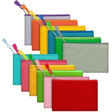 12 Pack DIY Craft Cotton Canvas Bag, Multi-Purpose Cosmetic Bag Makeup Pouche...