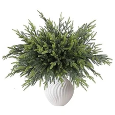  10 Pcs Christmas Norfolk Pine Branches Artificial Christmas Branches Green