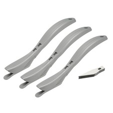 3Pcs Wrapping Paper Cutter with Blade for Wrapping Paper, Gray