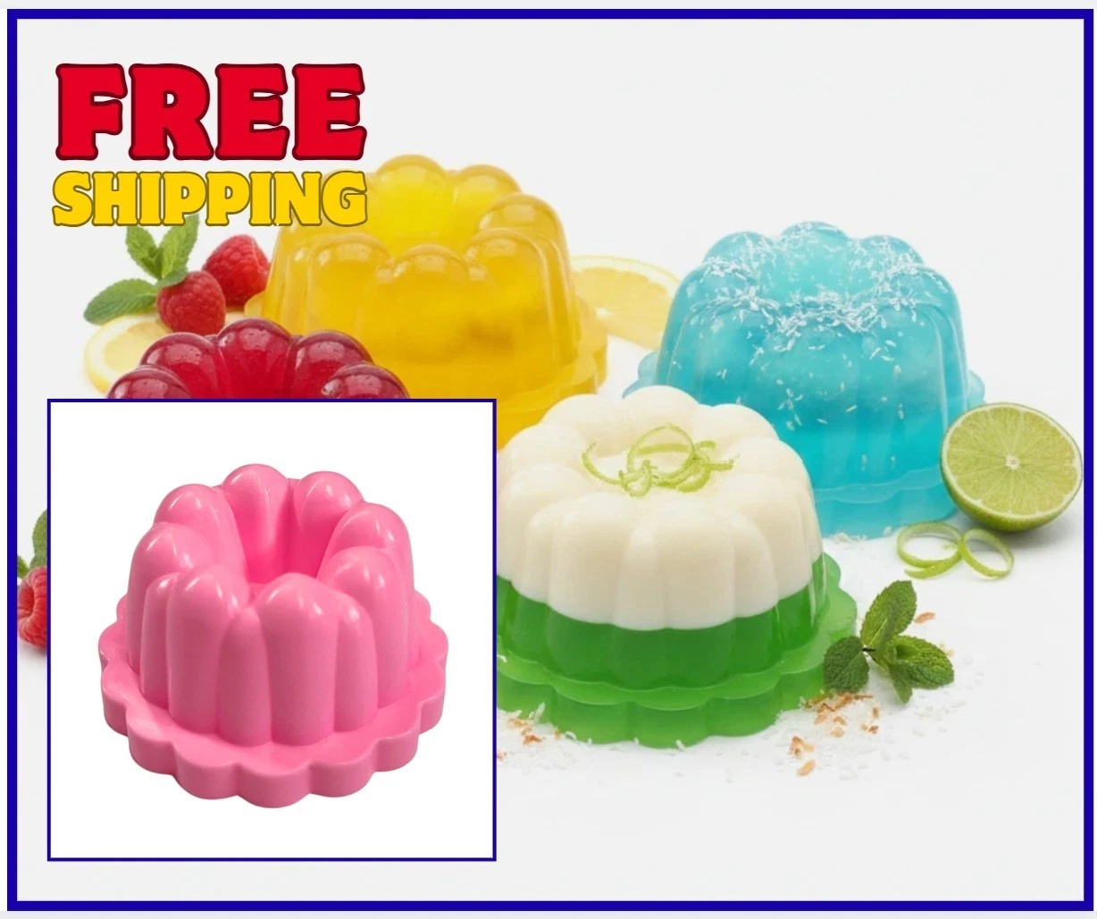 36pcs Malaysian Kuih Puteri Kueh Putu Ayu Mini Muffin Jelly Pink Plastic Mold