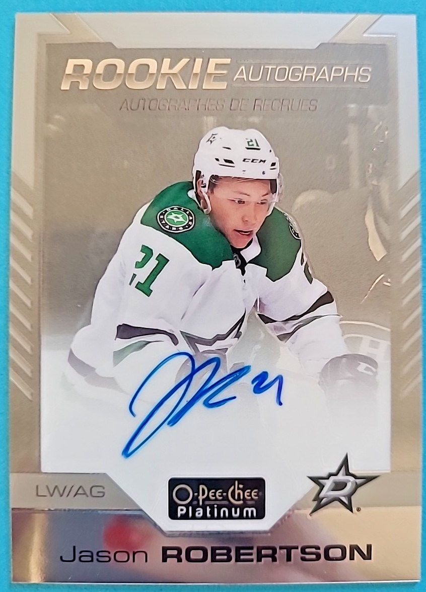 2020-21 Jason Robertson OPC O-PEE-CHEE Platinum Rookie Autograph RC Auto R-JR