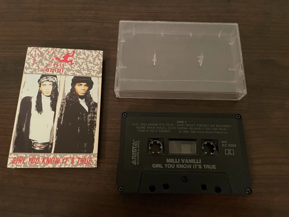 Milli Vanilli Girl You Know It's True Cassette Tape, Arista Records, 1989 - Image 4 of 4