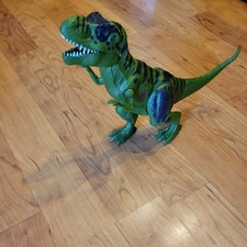 Tyrannosaurus Rex 12 inch Toy Eyes Light Up Makes Noise Working Gently Used 