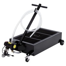 Garvee 25 Gal Oil Drain Pan 110v 180w Electric Pump 8ft Hose Free Ship