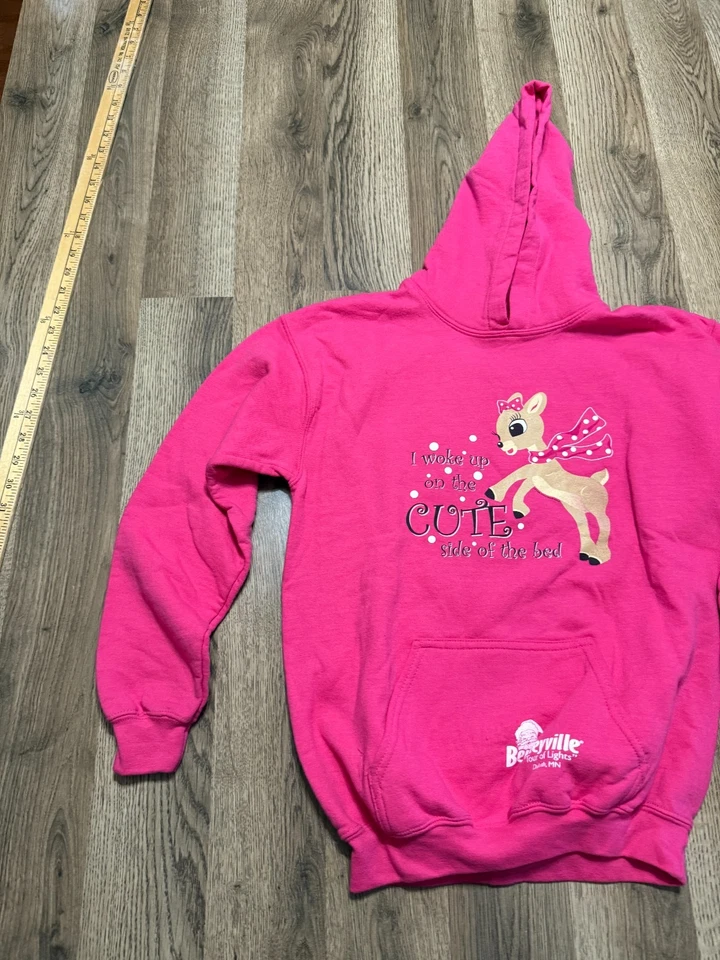 Sudadera Bentlyville Niñas Grande Rosa "Me desperté en el lado lindo de la cama" Foto 3 de 4