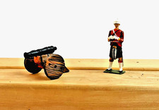 54mm Wargaming - PRO PAINTED BMC Alamo Cannon 2 inches long 54mm fig for scale