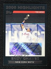 2007 Topps 2006 Highlights Endy Chavez #HAEC Auto 0q1i